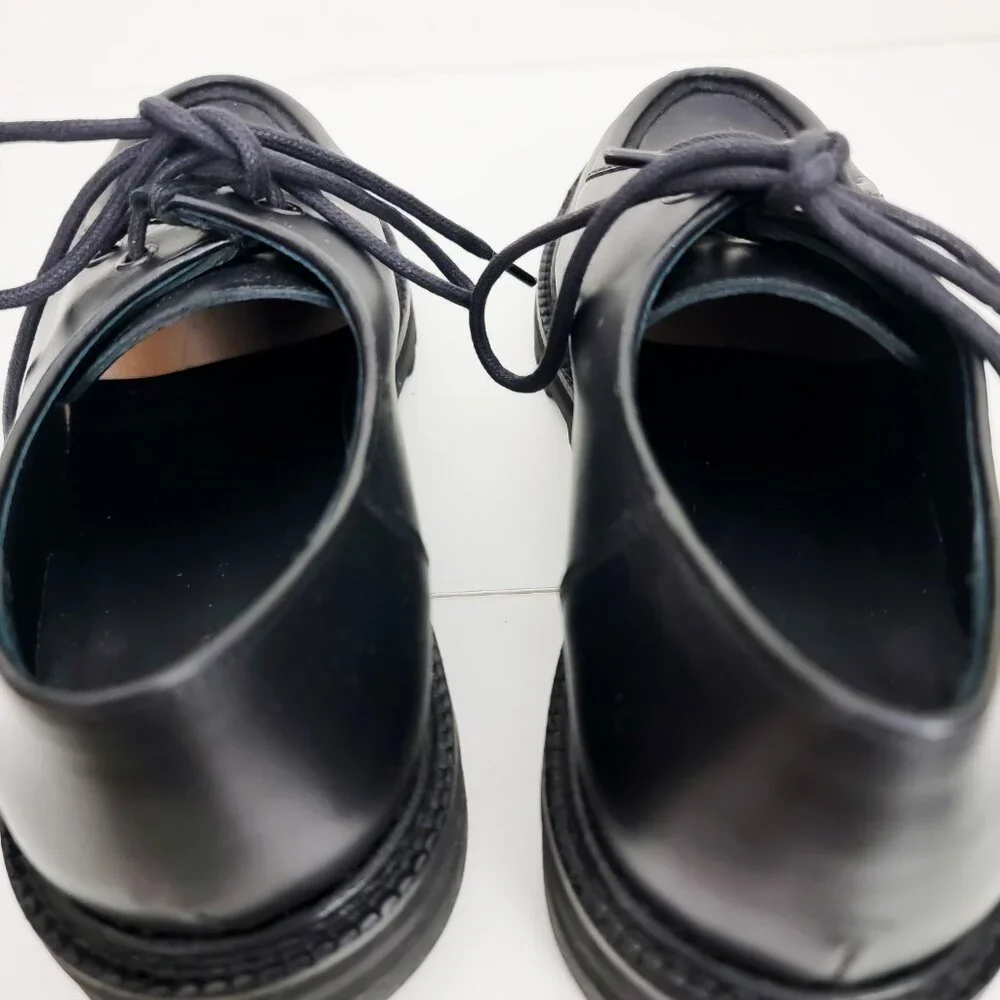 BODE University Leather Derby Loafers in Black 41 8 - Picture 10 of 12